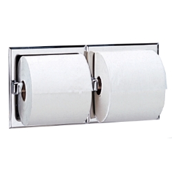 Bobrick Recessed Dual-Roll Toilet Tissue Dispensers - B-697 Bobrick Recessed Dual-Roll Toilet Tissue Dispensers - B-697