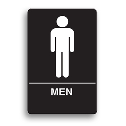 ADA Compliant Mens Restroom Sign