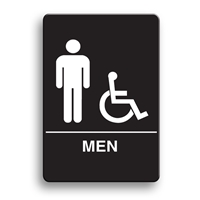 ADA Compliant Men's Accessible Restroom Sign