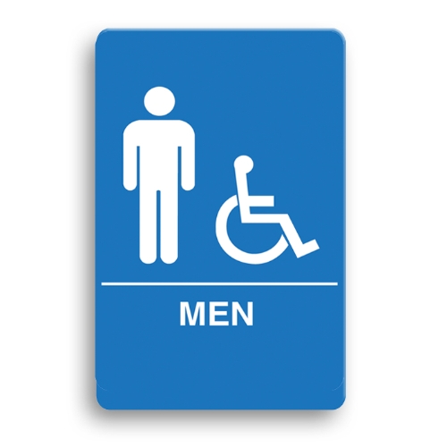 ADA Compliant Men's Accessible Restroom Sign