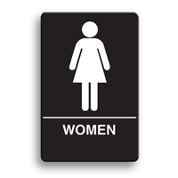 ADA Compliant Women's Restroom Sign