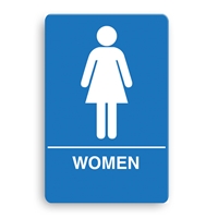 ADA Compliant Women's Restroom Sign