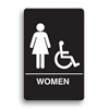 ADA Compliant Womens Accessible Restroom Sign