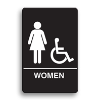 ADA Compliant Women's Accessible Restroom Sign